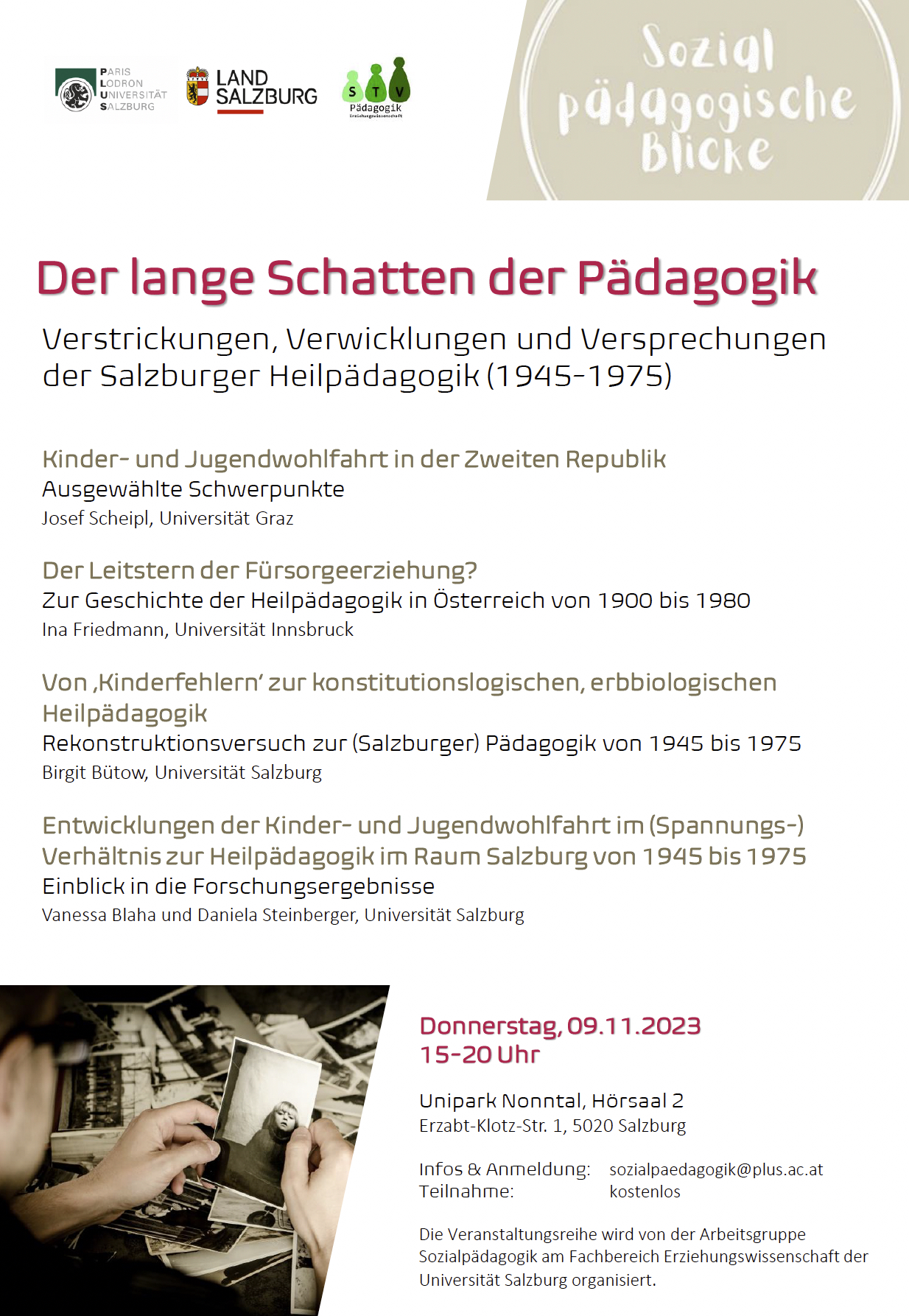Sozialpädagogische Blicke - Universität Salzburg