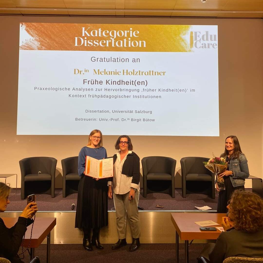 Preisverleihung | Melanie Holztrattner | FB Erziehungswissenschaft