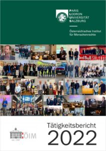Cover Tätigkeitsbericht 2022