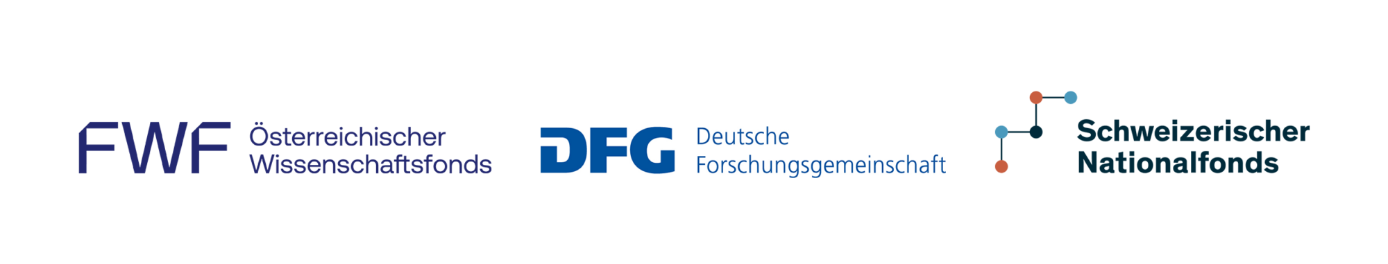 Projektförderung:
Österreichischer Wissenschaftsfonds (FWF), Deutsche Forschungsgemeinschaft (DFG), Schweizerischer Nationalfonds (SNF)