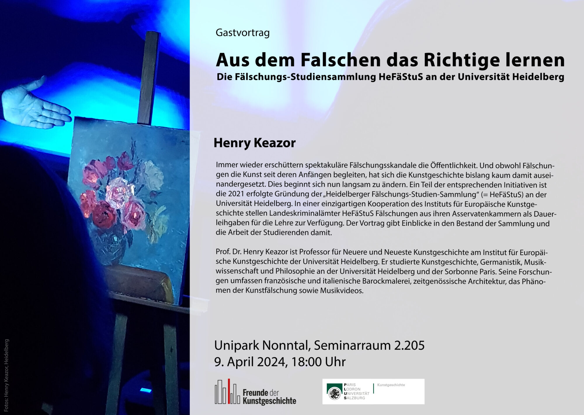 Henry-Keazor Plakat Gastvortrag