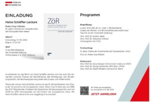 Heinz-Schäffer-Lecture