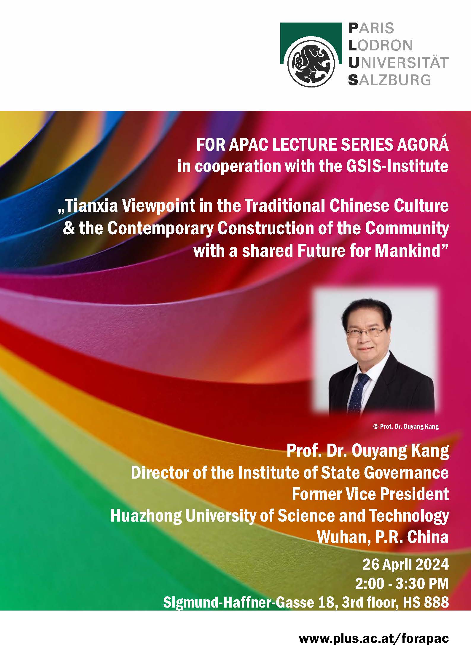 Prof. Ouyang Kang Agorá Poster
