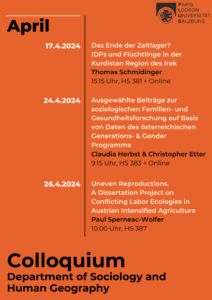 Soziologisches Colloqium | April 2024