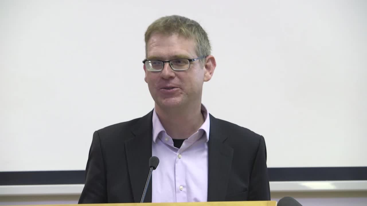 Sebastian Haumann bei seiner Antrittsvorlesung