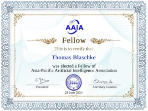 Thomas Blaschke AAIA fellow Zertifikat