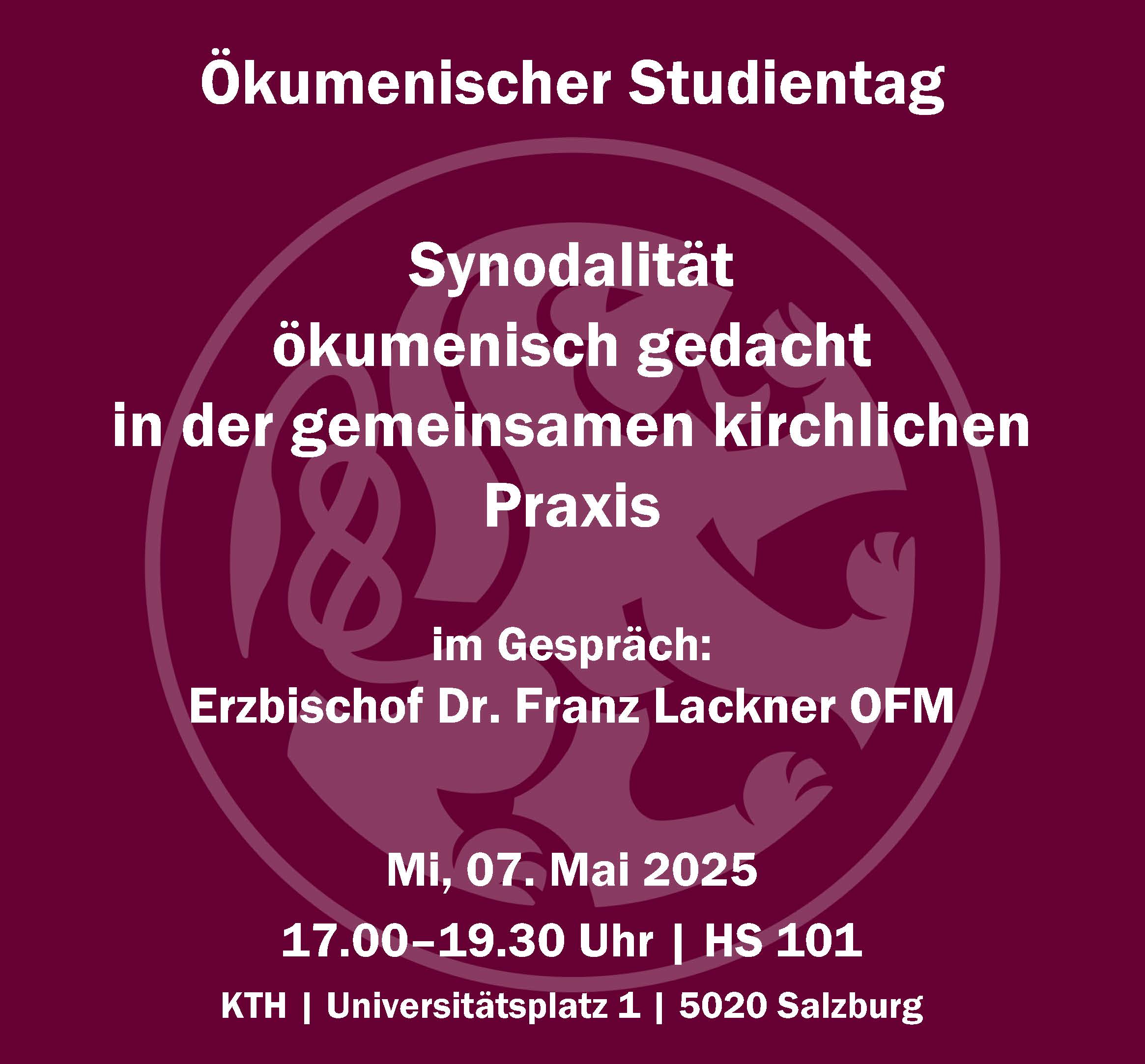 Symposium Synodalität ökumenisch gedacht
