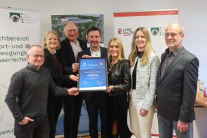 Überreichung der Urkunde "Olympiazentrum" - Rezertifizerung im