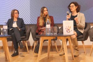 Karin Lukas, Paulina Rundel, Marie-Pierre Granger (v.l.n.r.). 