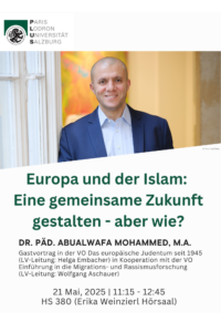 Flyer | Vortrag | Europa und der Islam | Mai 2025