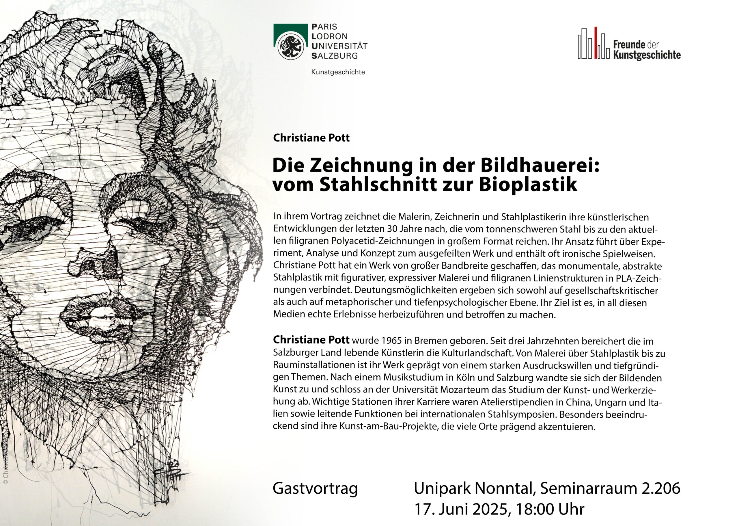 Plakat: Gastvortrag Juni (Pott)