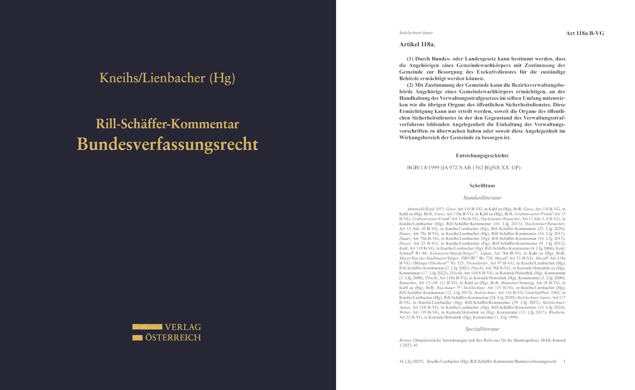 Rill-Schäffer-Kommentar, Art 118a B-VG