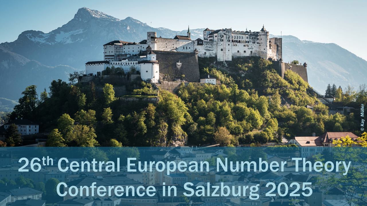 Poster of the 26th Central European Number Theory Conference