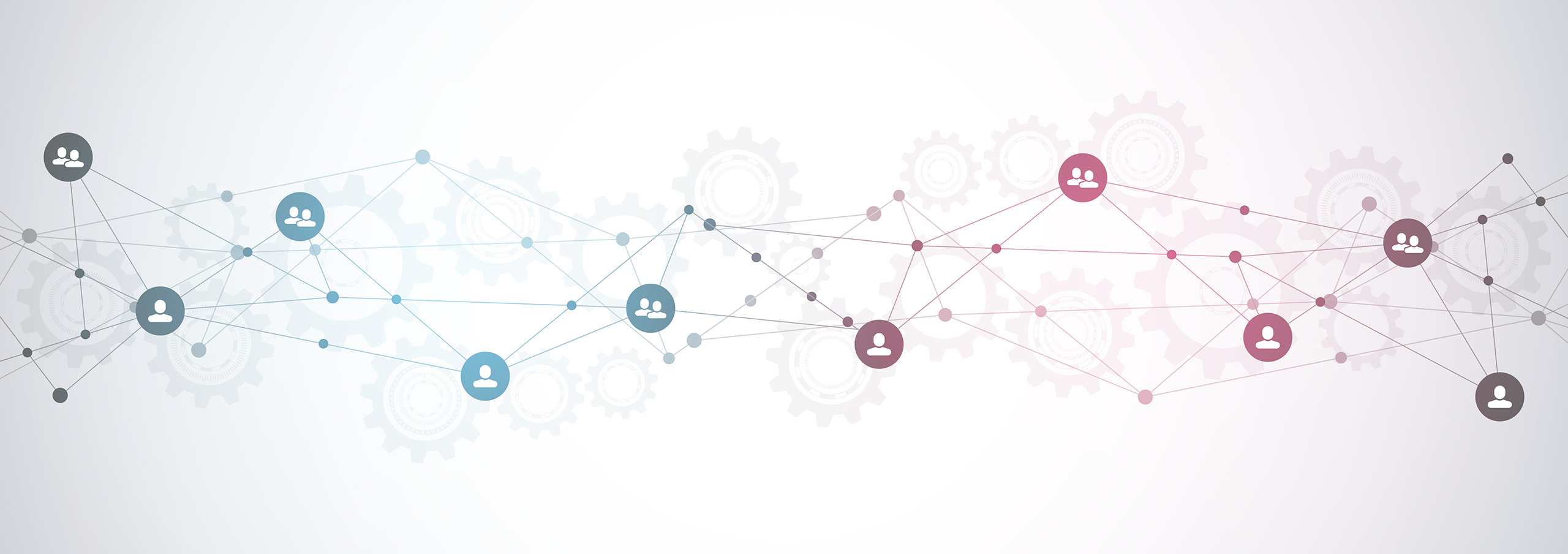 Vector illustration of connecting people and communication concept, social network