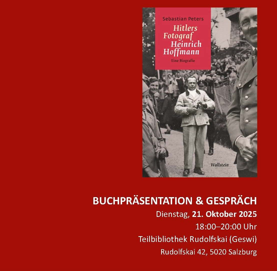 Buchpräsentation und Gespräch: „Inszenierte Macht. Hitlers Fotograf Heinrich Hoffmann“