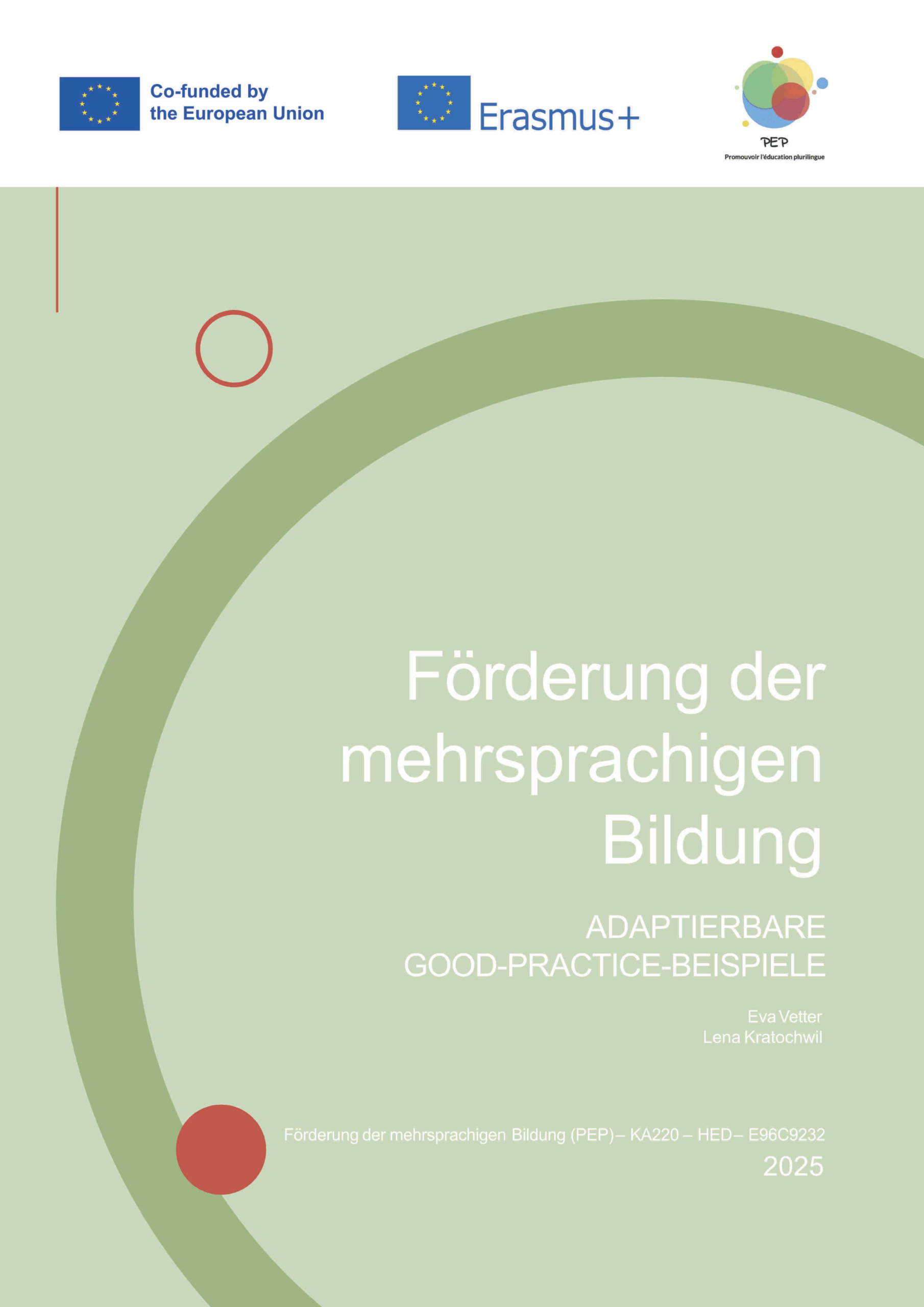 Cover Booklet Förderung der mehrsprachigen Bildung
