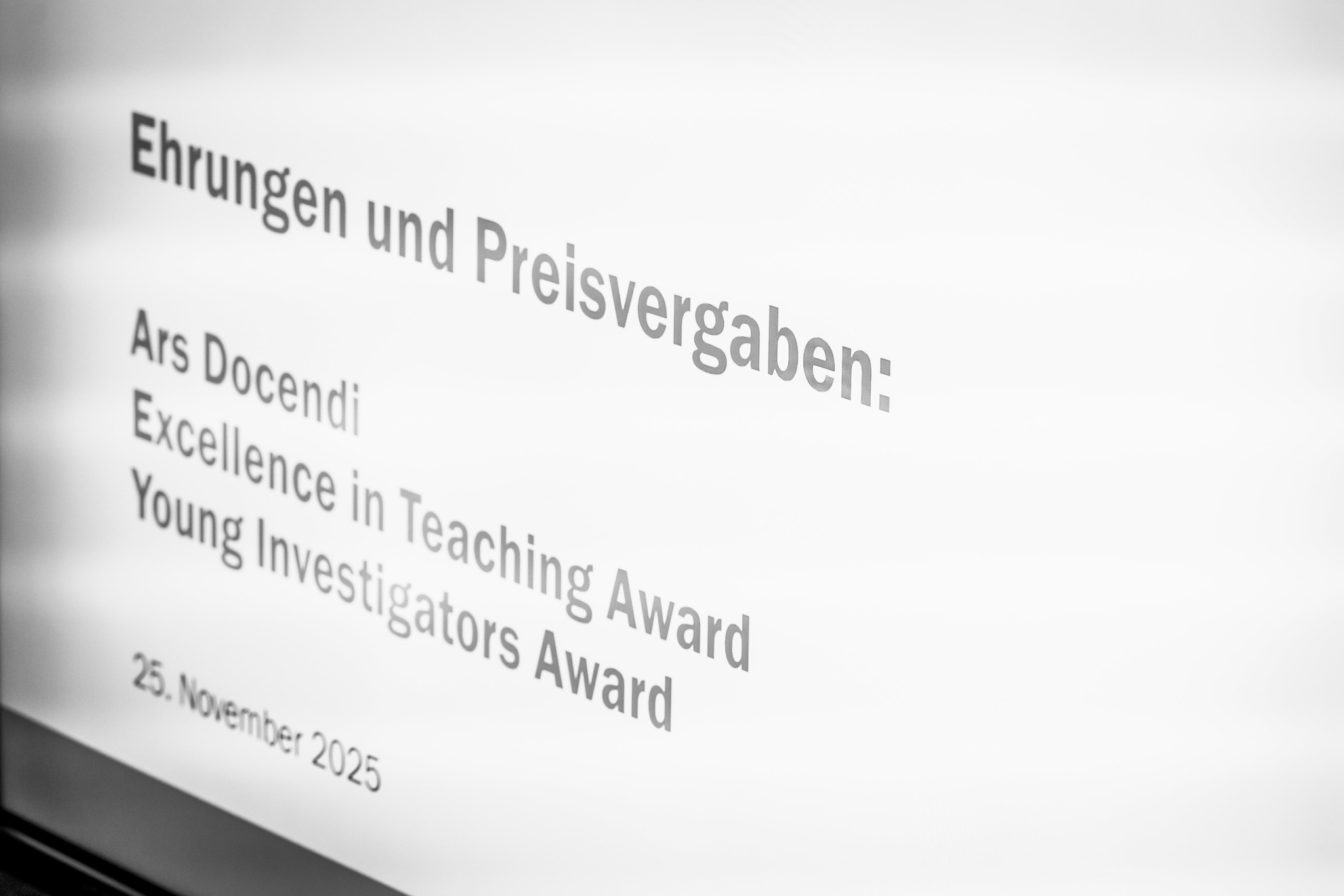 Symbolbild Startfolien für die Ehrungen und die Preisvergabe