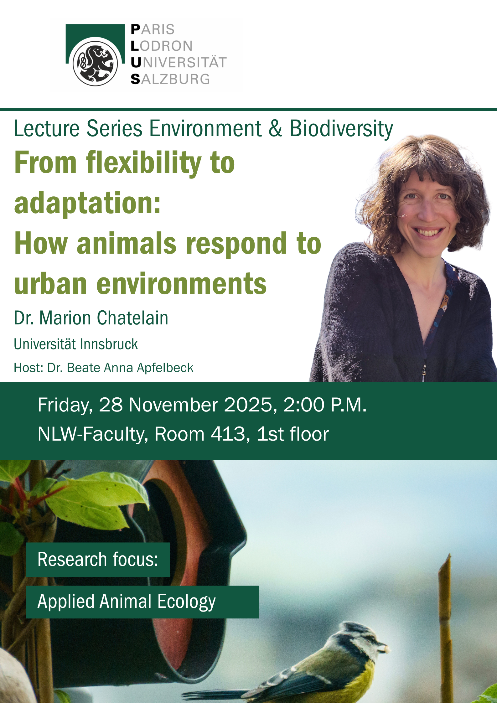 Guest Lecture Dr. Marion Chatelain