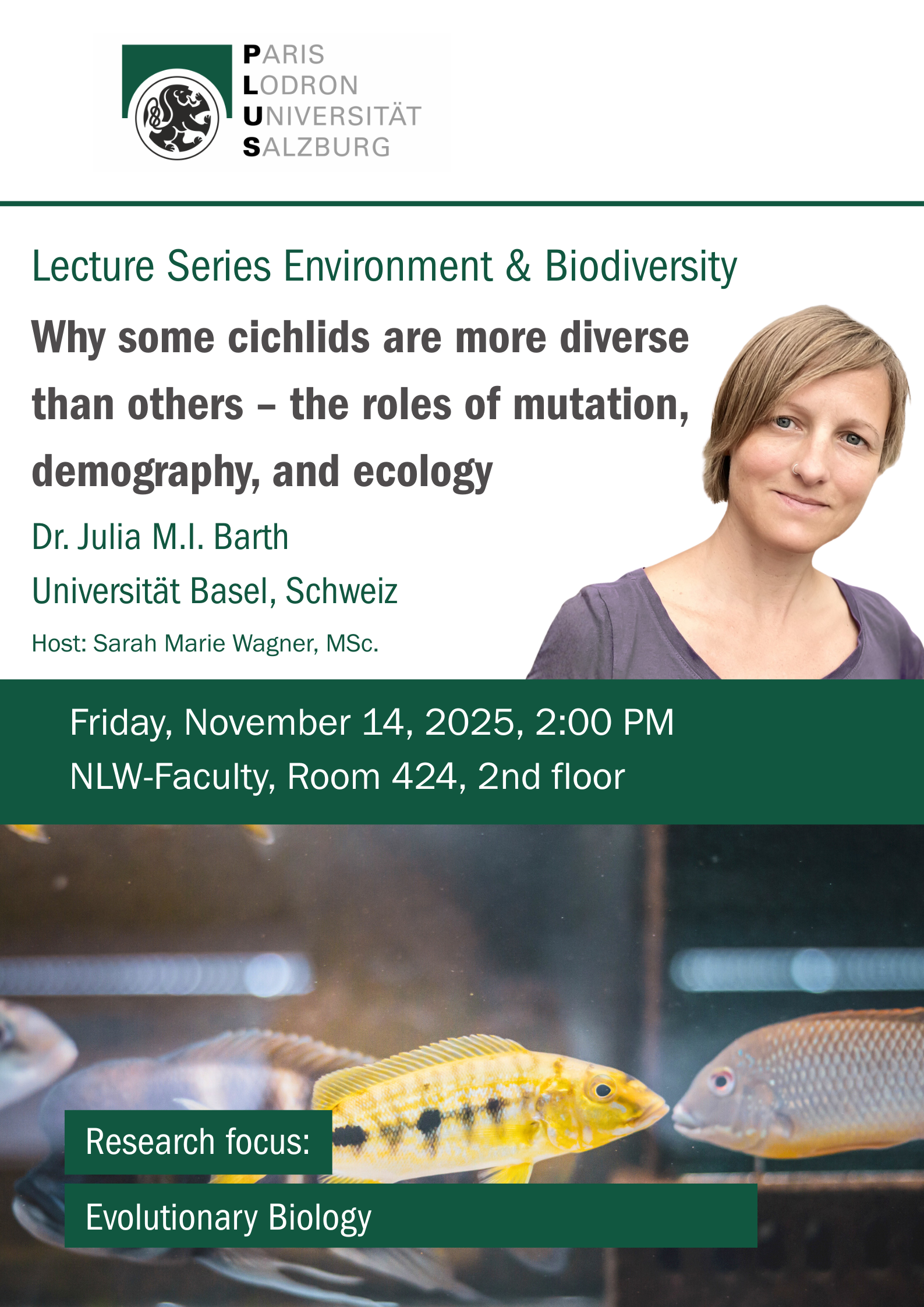 Seminarreihe Umwelt und Biodiversität - Gastvortrag Dr. Julia M.I. Barth