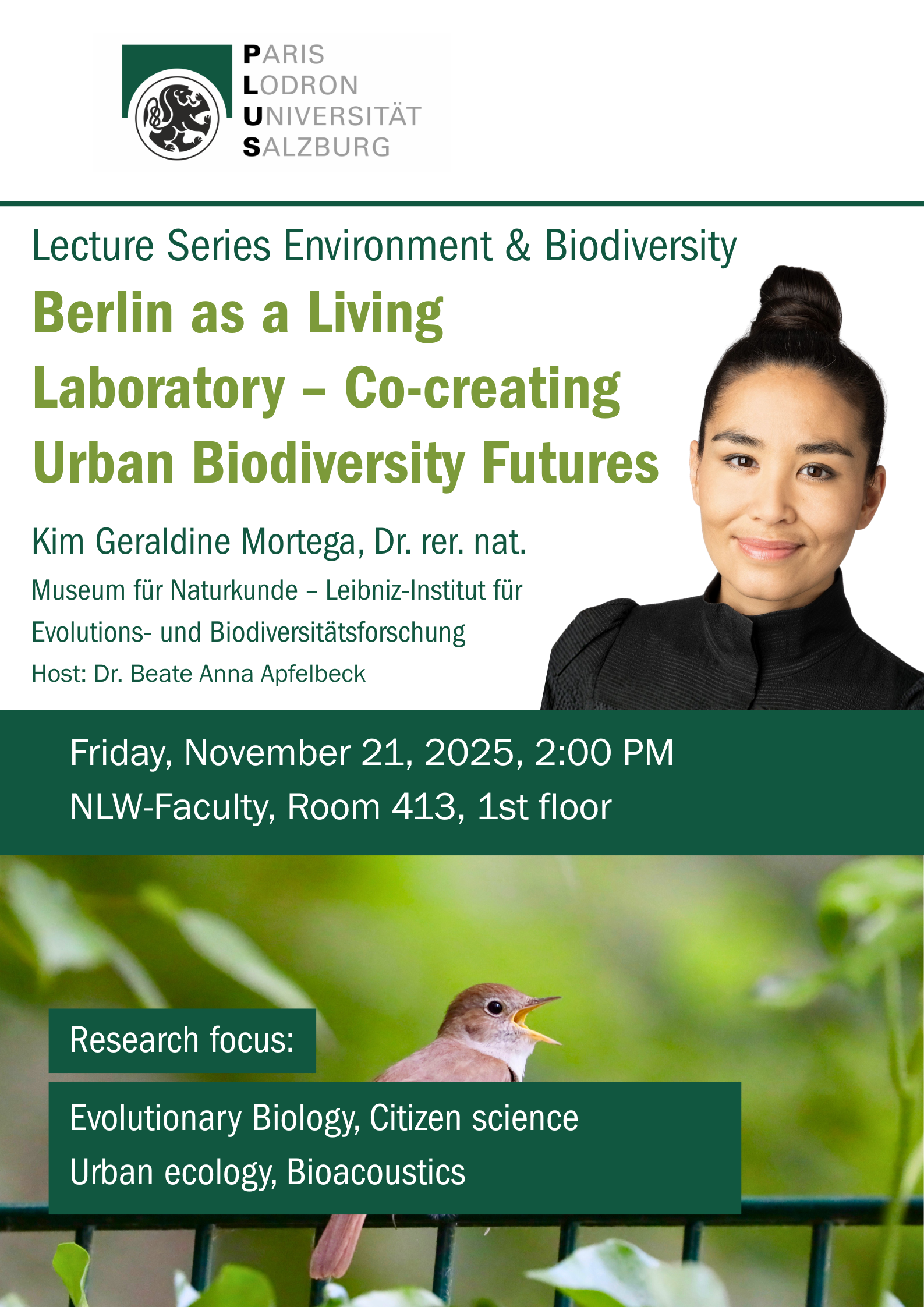 Guest Lecture Kim Geraldine Mortega, Dr. rer. nat.