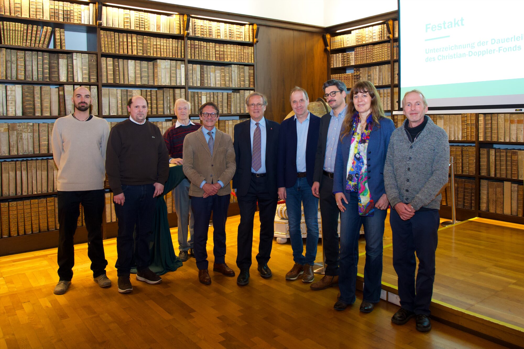 Christian Doppler Feier Gruppenfoto