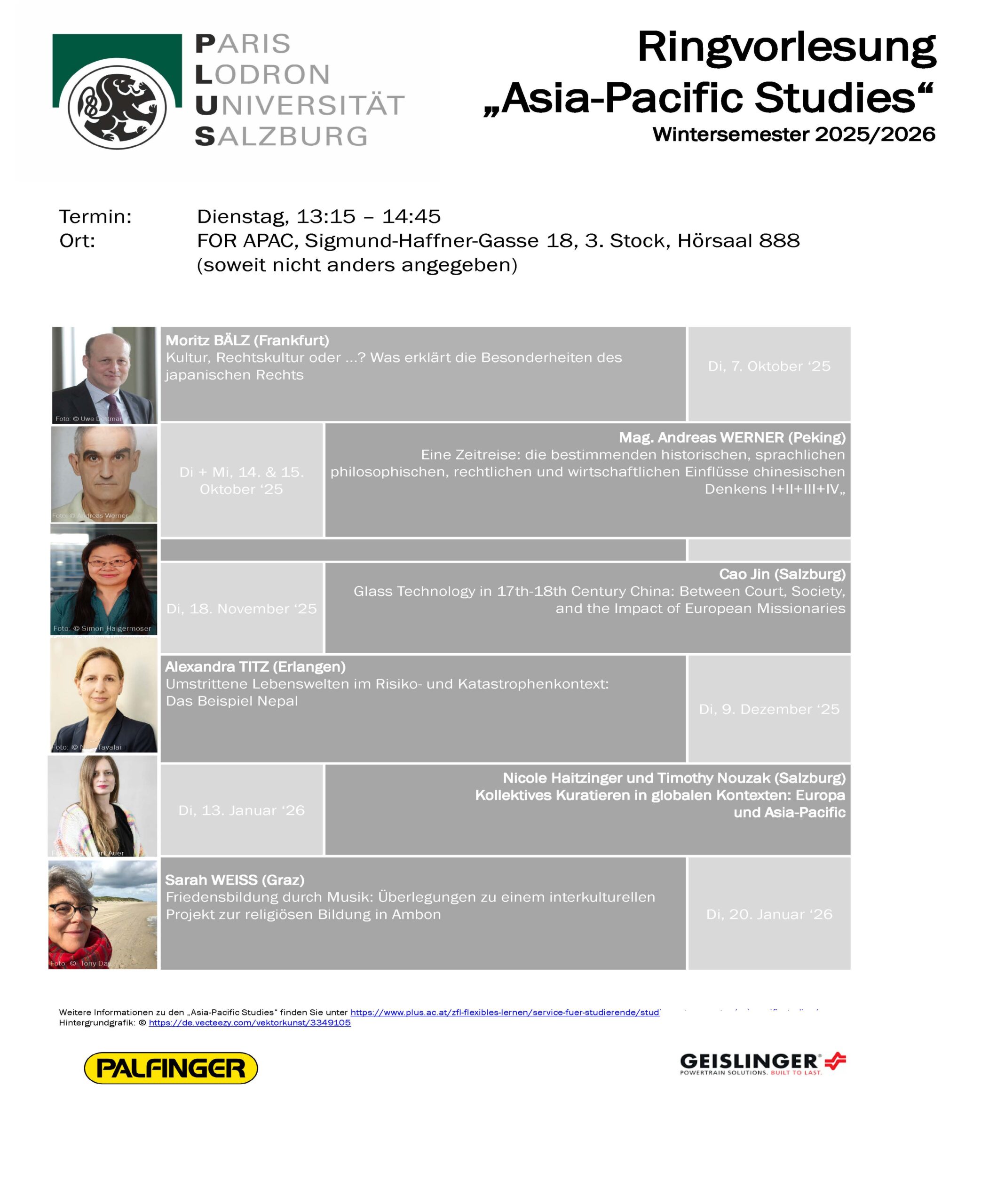 FOR APAC Ringvorlesung - CD Poster