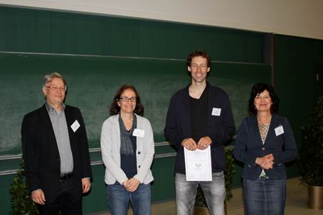 Verleihung des Dissertationspreises der Österreichischen Gesellschaft für Psychologie an Mag. Dr. Johannes Klackl