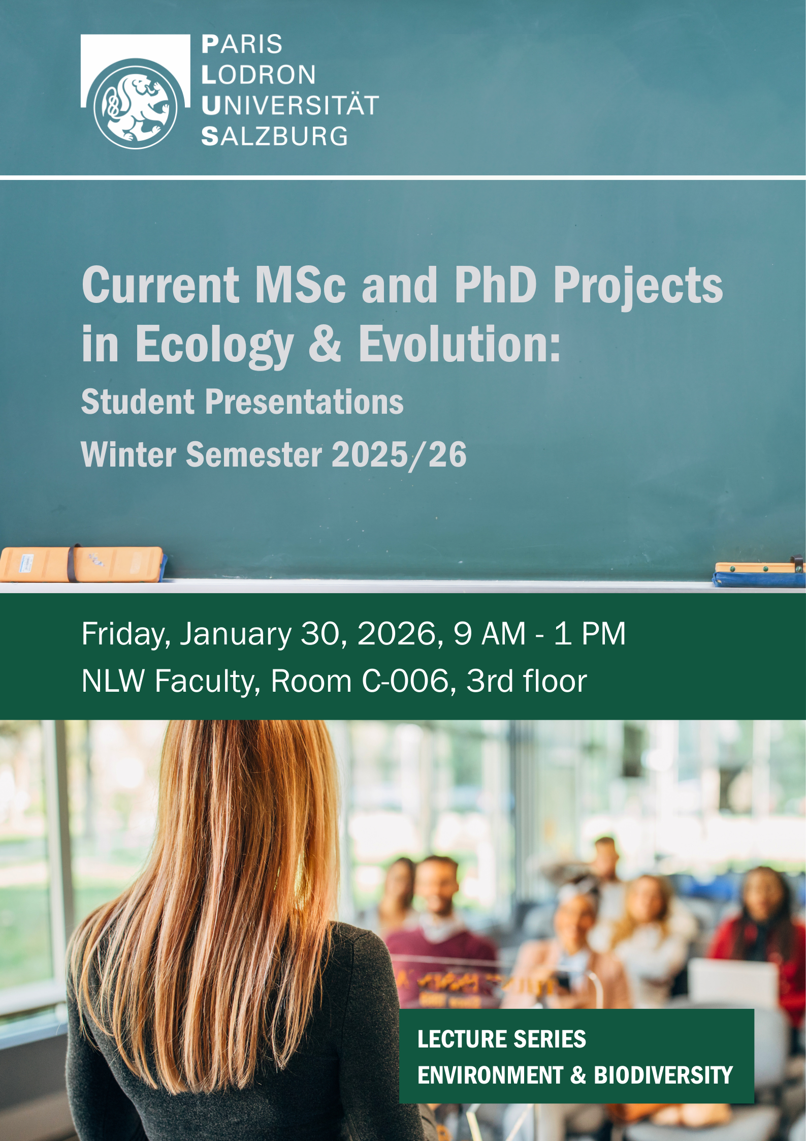 MSc PhD Lectures Environment & Biodiversity