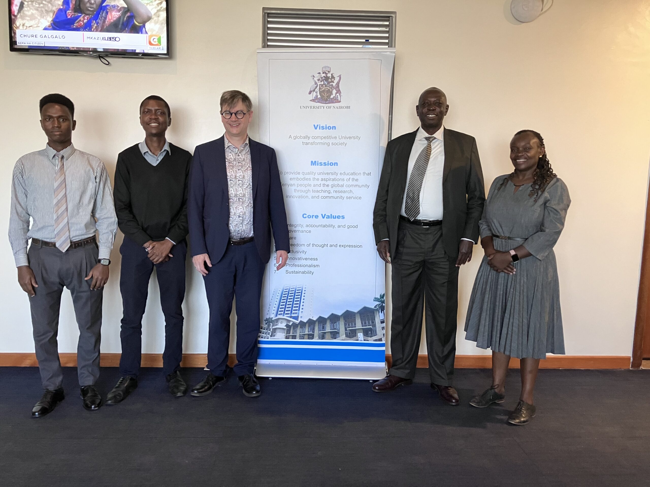 Prof. R&ouml;tting mit Vertretern der Universit&auml;t Nairobi