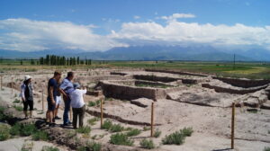 Excavations at Ak-Beshim (Suyab ruins, 6th&ndash;8th c.), Kyrgyzstan (photo: Winkler)