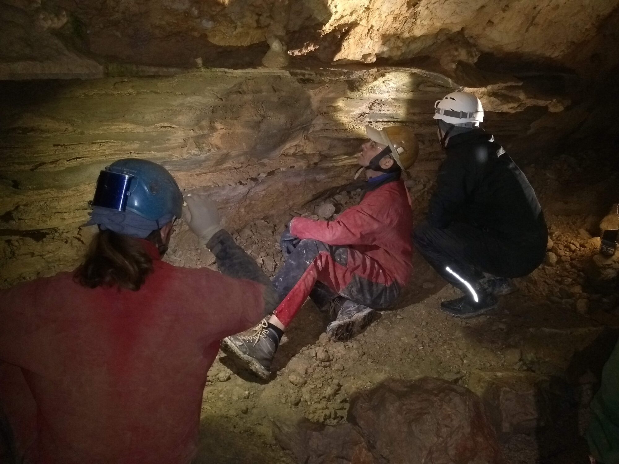 H&ouml;hlenforscher in Bergh&ouml;hle