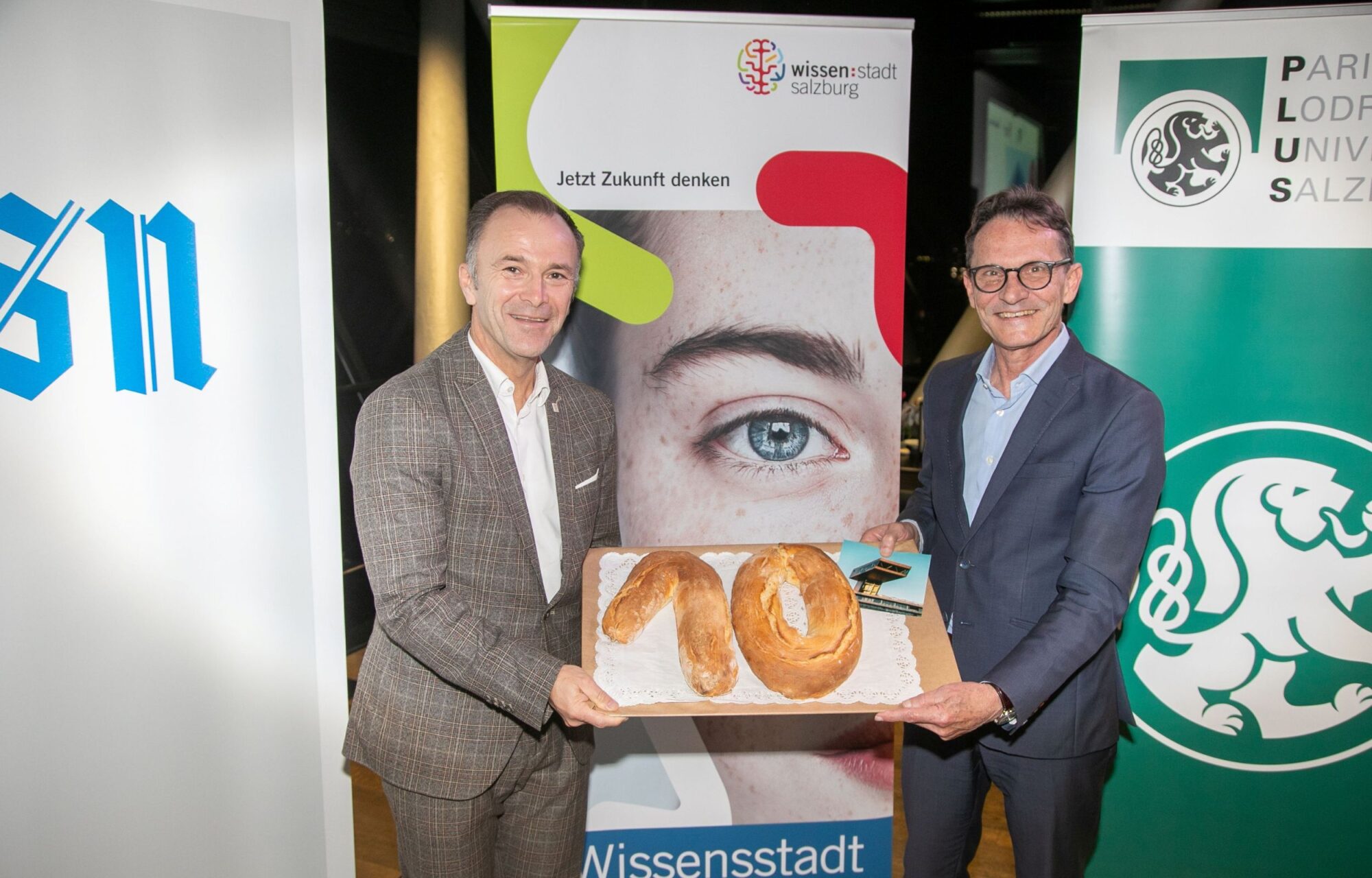 Bürgermeister Bernhard Auinger und Rektor Bernhard Fügenschuh