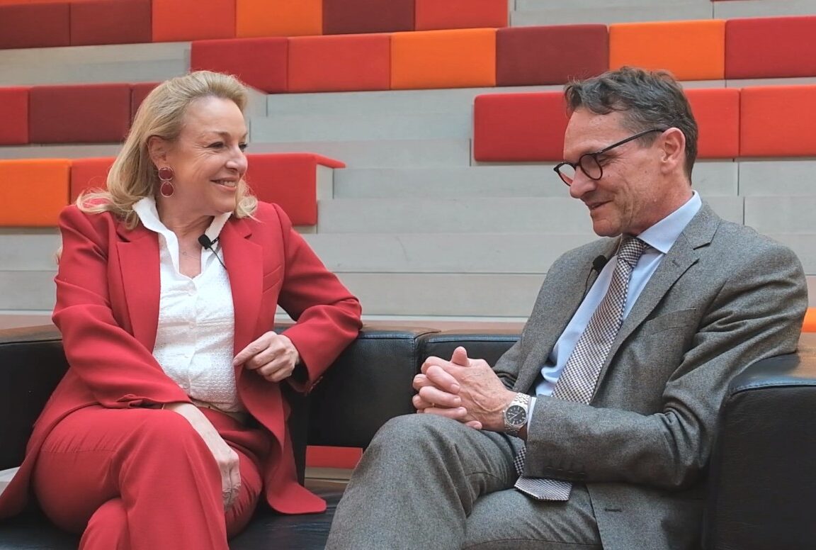 Festspielpr&auml;sidentin Hammer im Gespr&auml;ch mit Rektor F&uuml;genschuh