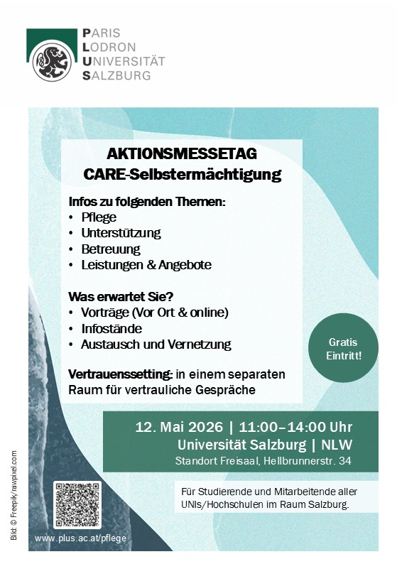 Flyer/Plakat vom Aktionsmessetag in Deutsch