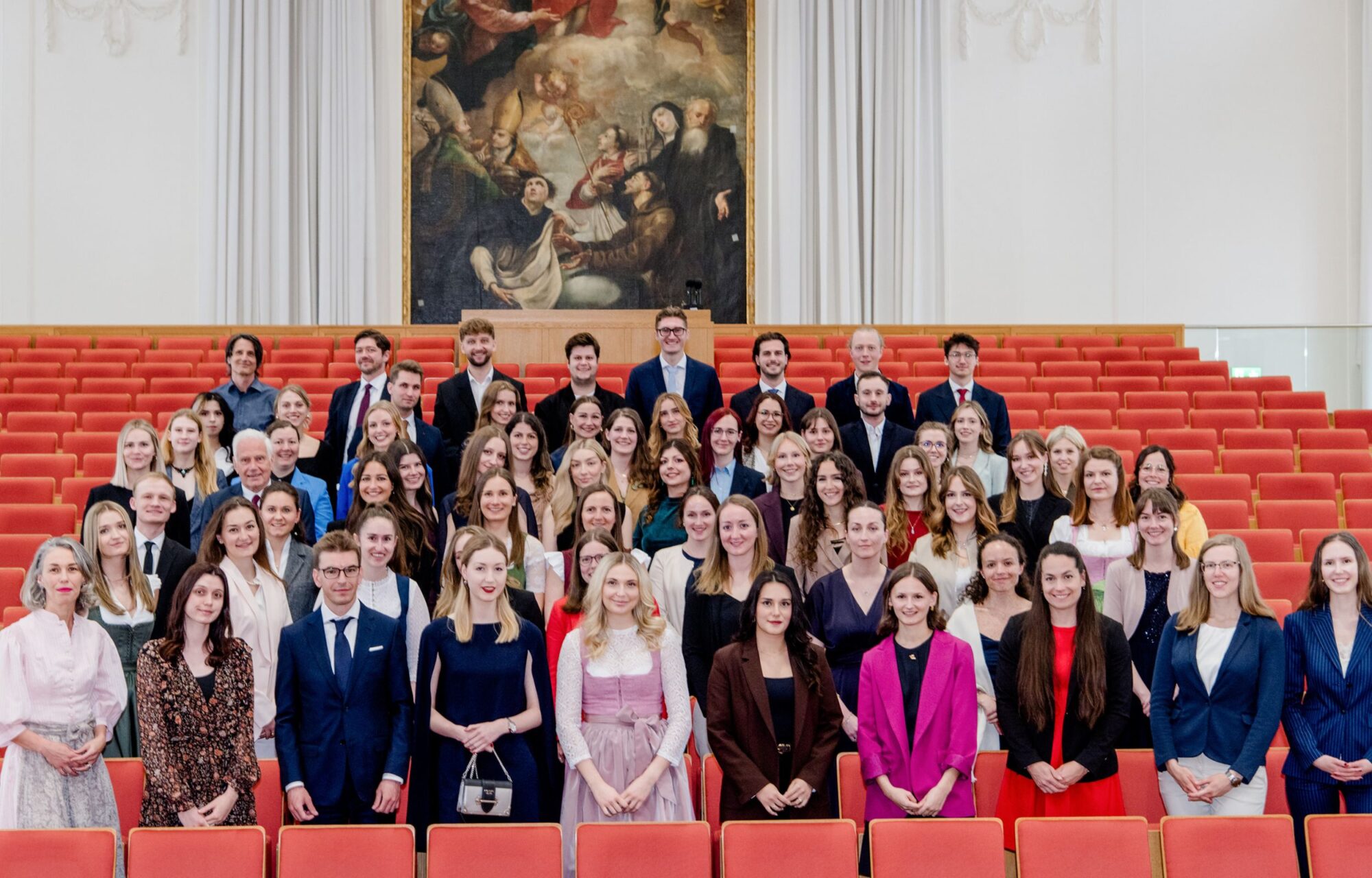 Gruppenfoto Sponsion Grosse Aula