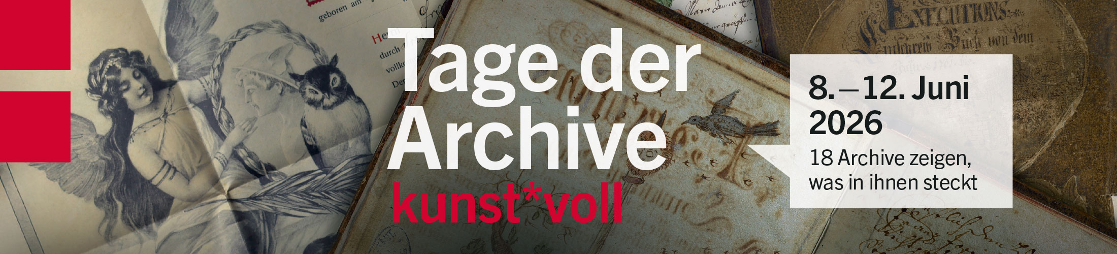 Banner für Tage der Archive 2026 Banner für Tage der Archive 2026