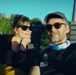 Kaya and her boyfriend in Olomouc