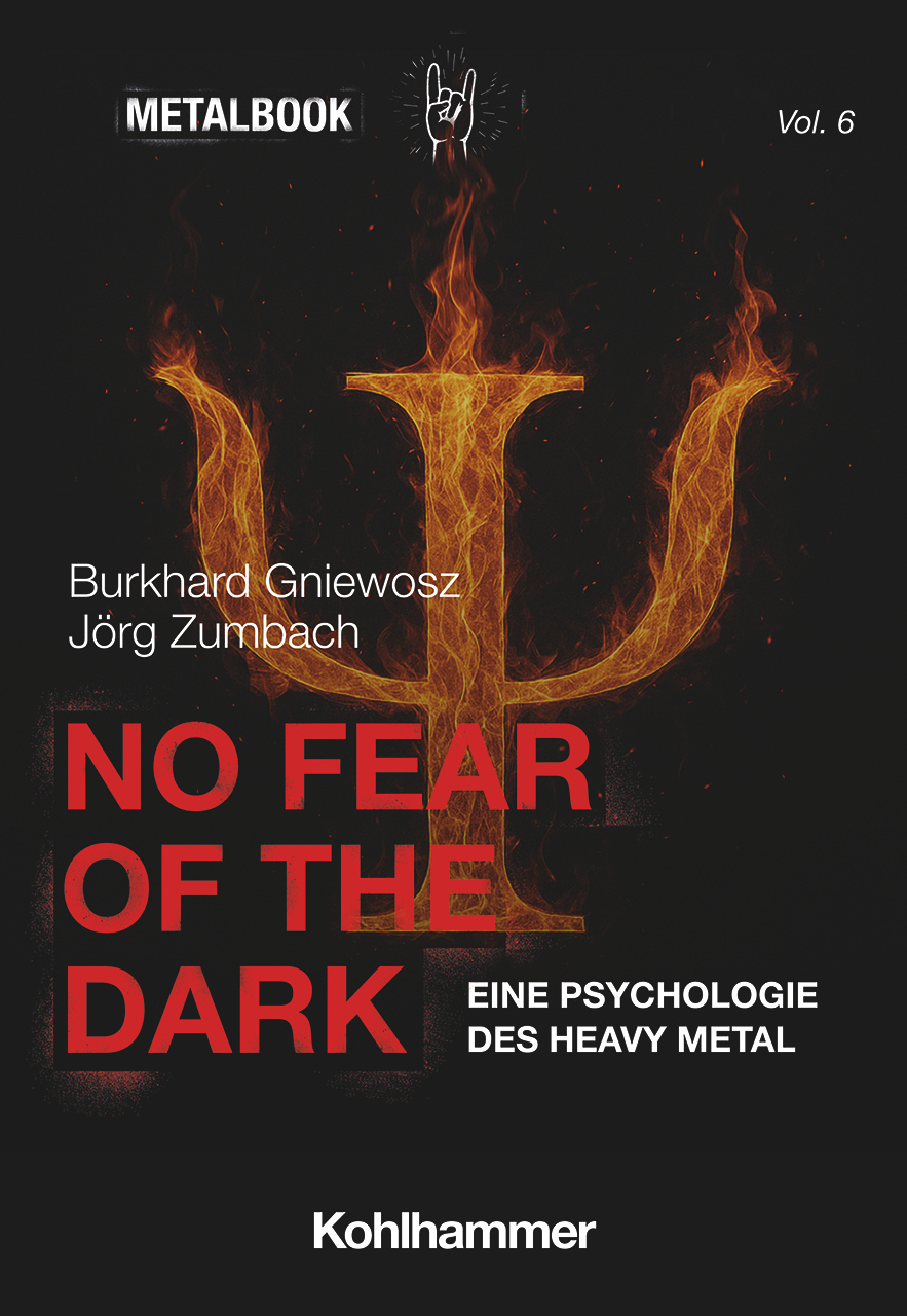 Buchcover &bdquo;No Fear of the Dark &ndash; Eine Psychologie des Heavy Metal&ldquo;. &copy; Verlag W. Kohlhammer