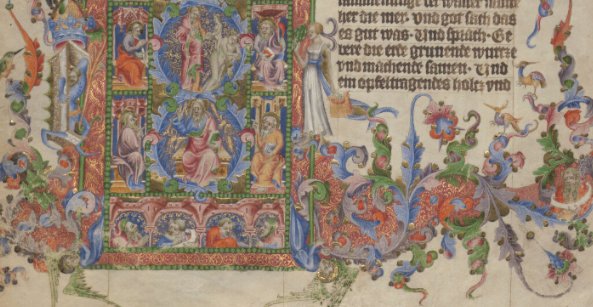 Wenzelsbibel Genesis Ausschnitt