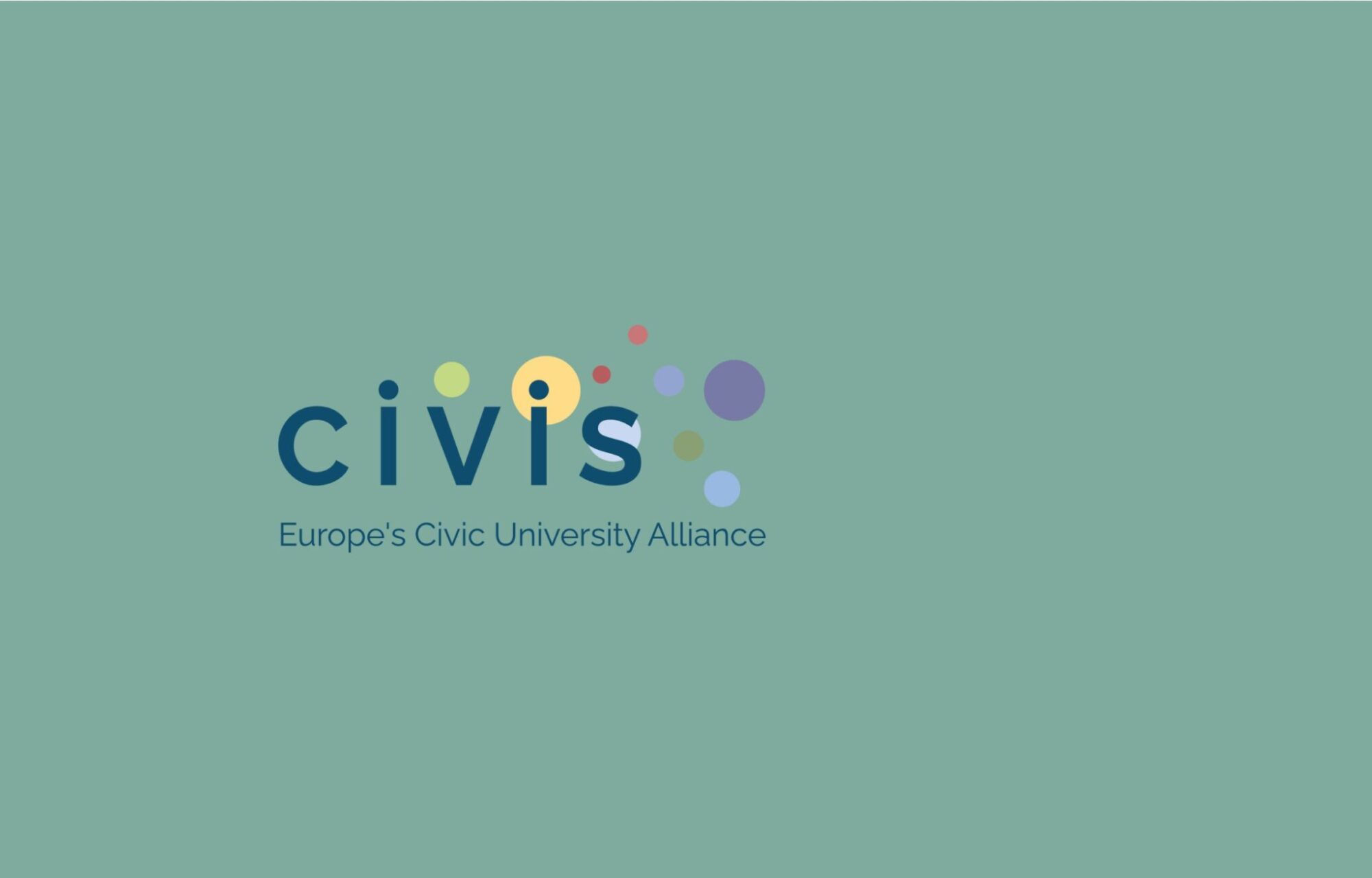 CIVIS Logo auf gr&uuml;nem Hintergrund