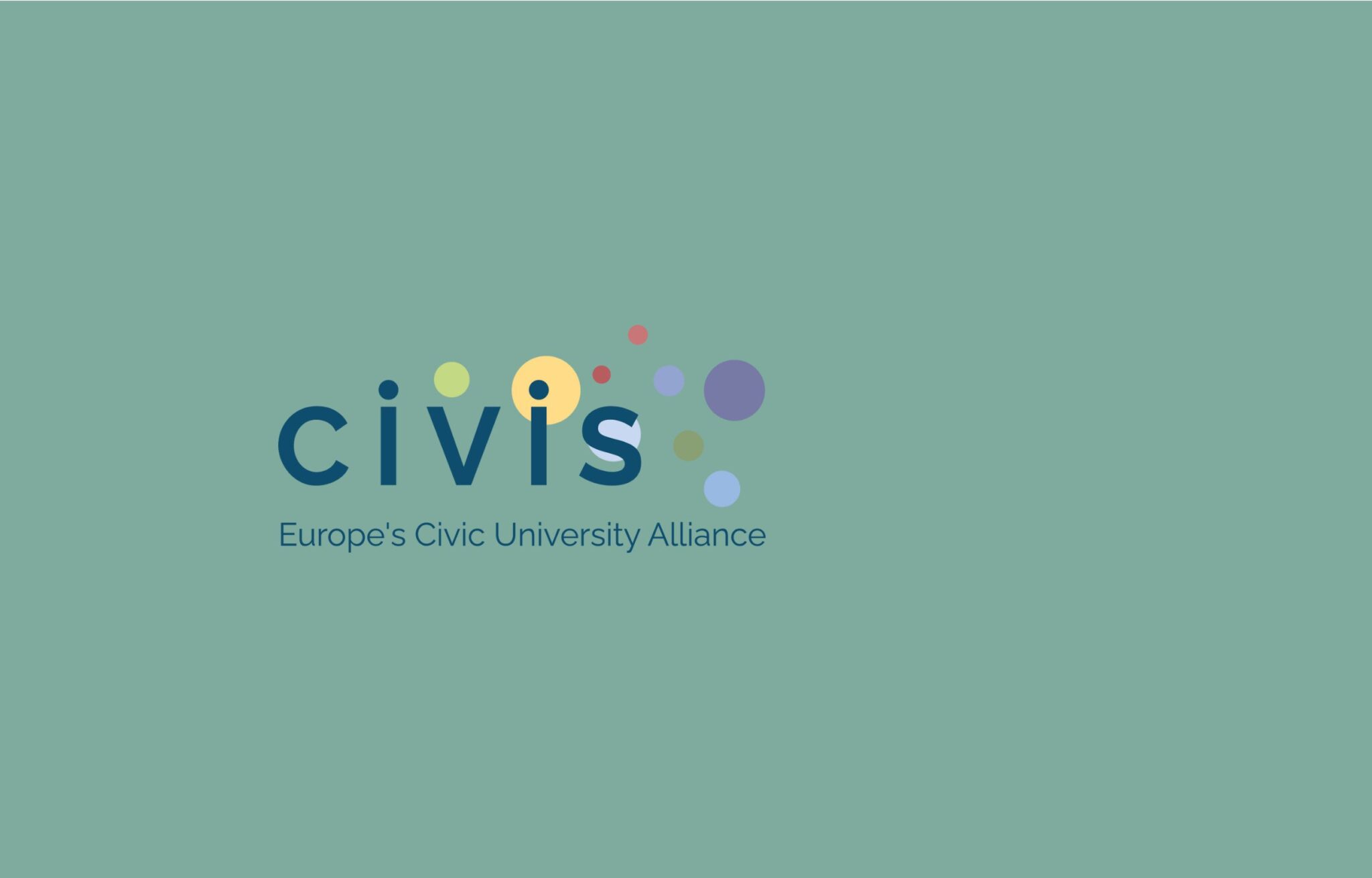 CIVIS Logo auf gr&uuml;nem Hintergrund