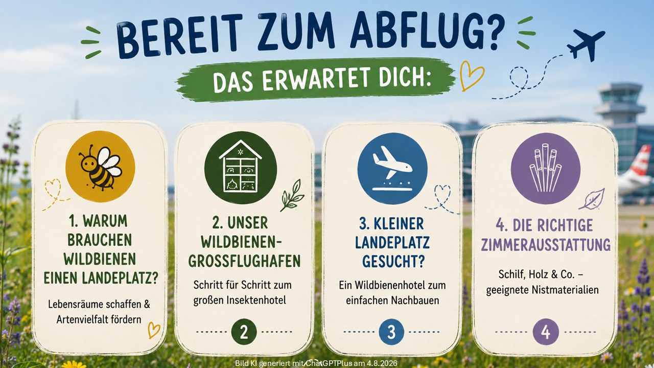 Infos zum Bau eines Wildbienenhotels