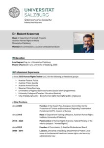 Lebenslauf CV_Robert Krammer