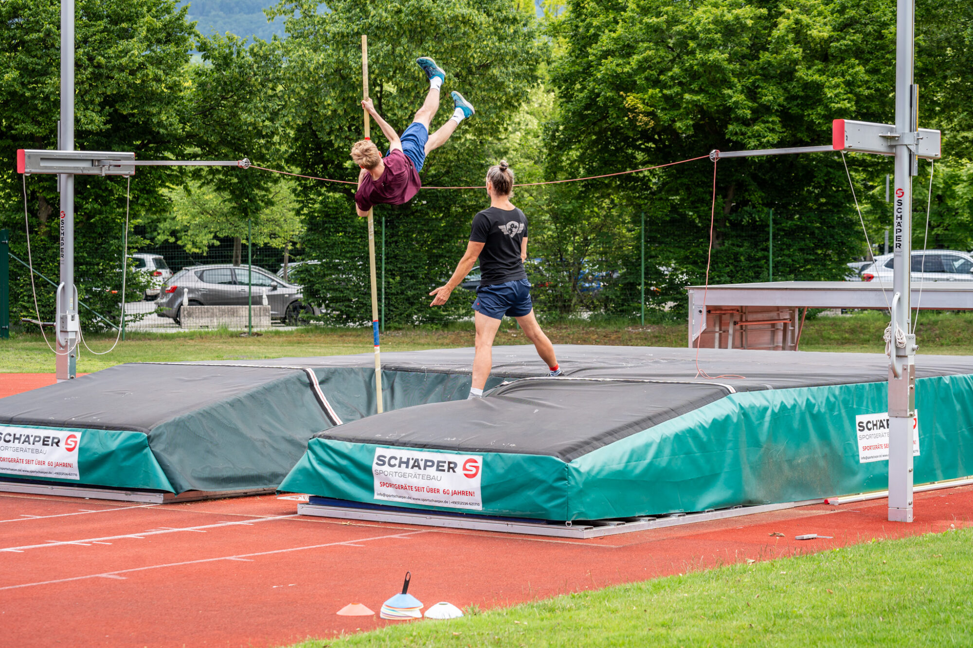Stabhochsprung am Standort Rif.