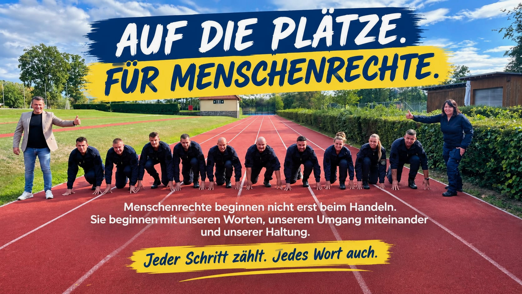 Auf die Plätze für Menschenrechte