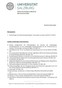 Publikationen Publikationen