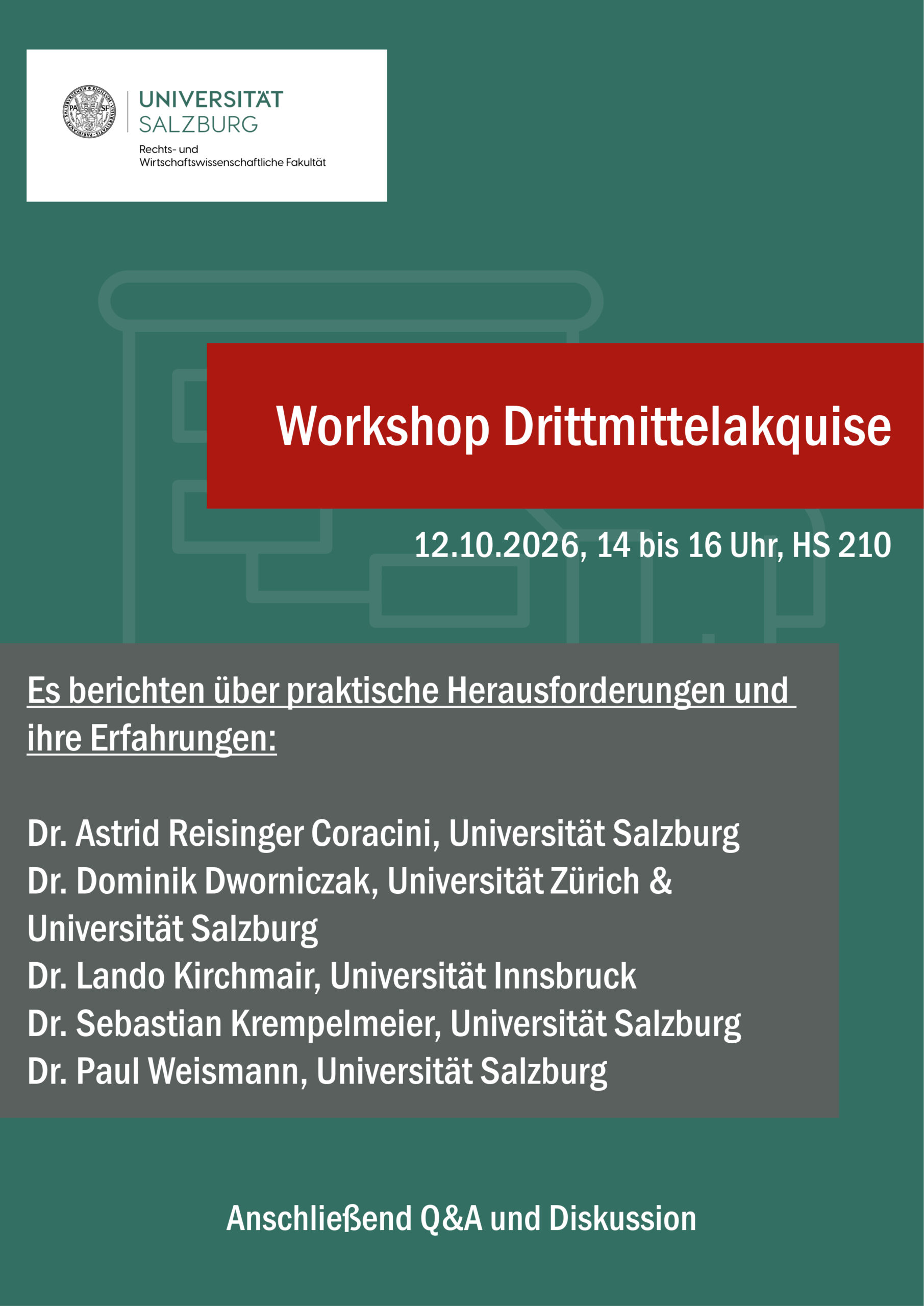 Workshop Drittmittelakquise