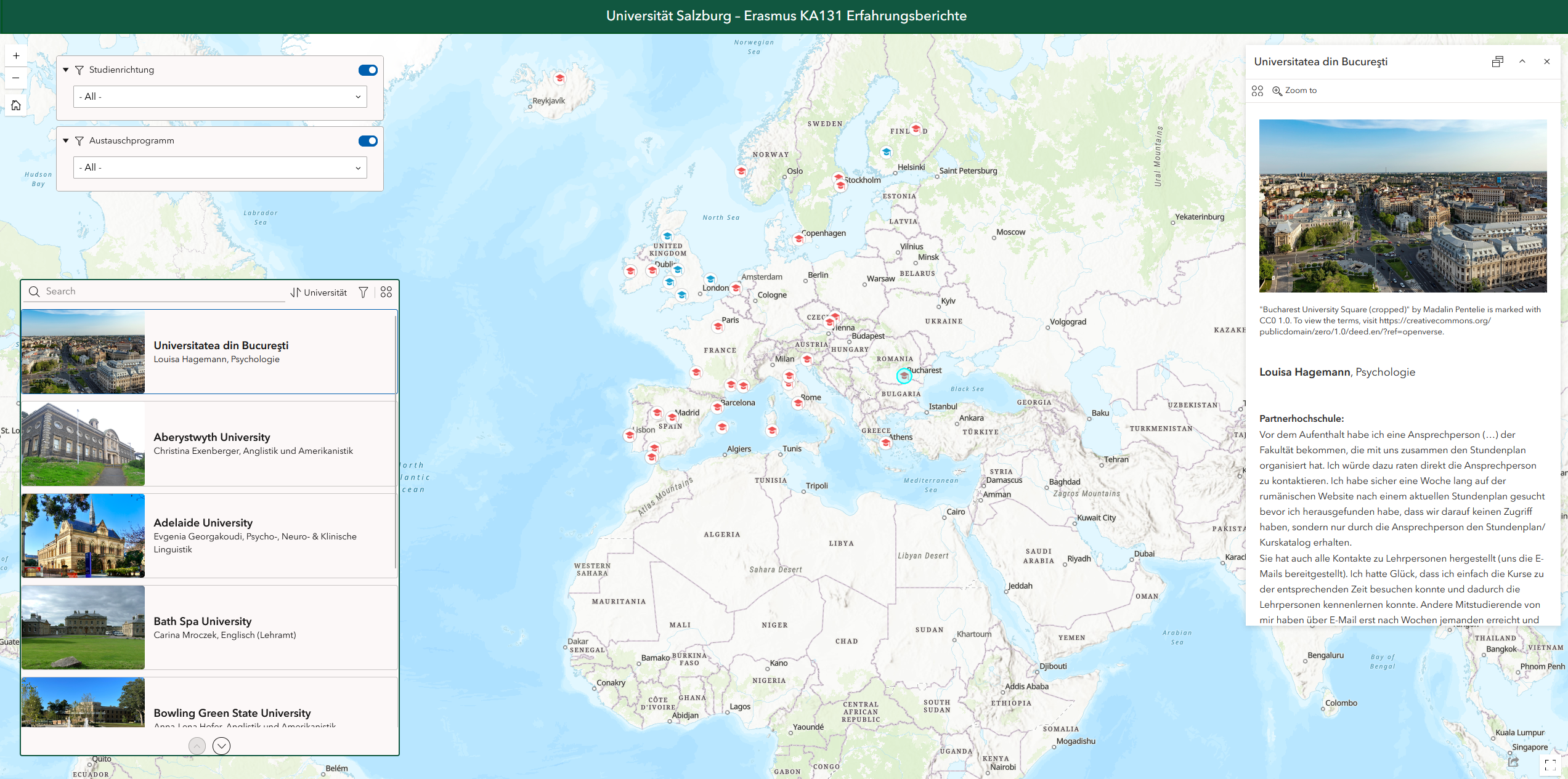 Erfahrungsberichte Web Map