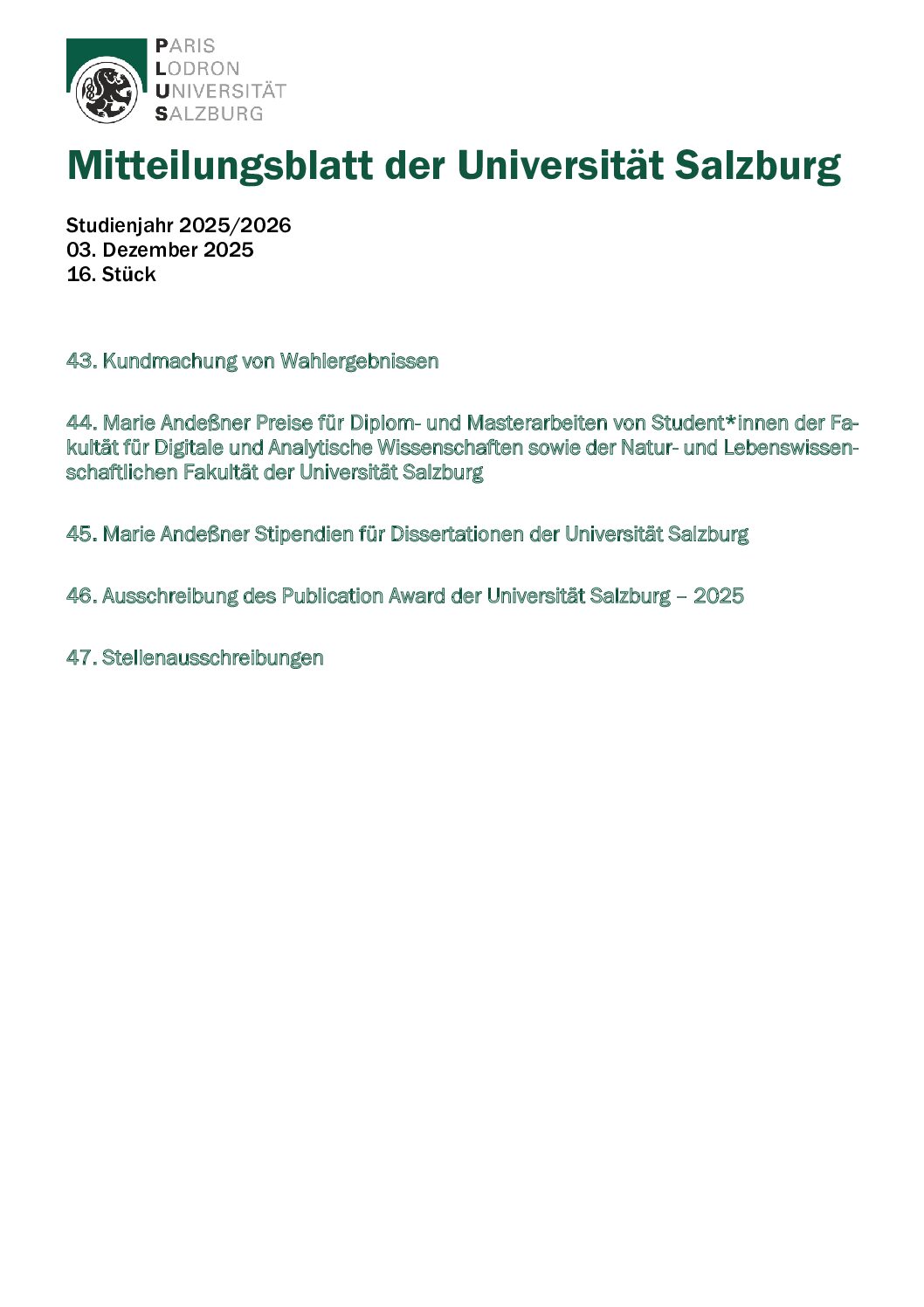 Mitteilungsblatt preview image