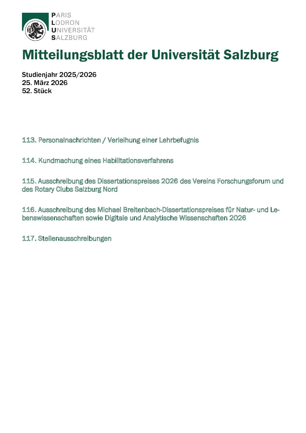 Mitteilungsblatt preview image